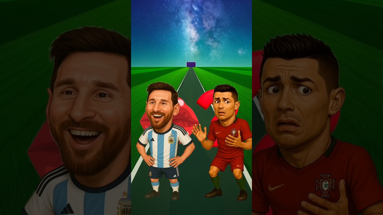 Ronaldo contre Messi pour le baiser #ronaldo #messi #cristianoronaldo #leomessi #shorts
