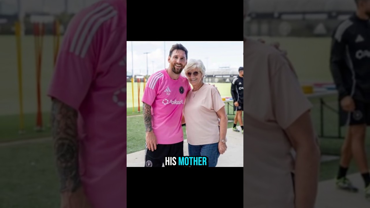 When your mum meets Leo Messi for the first time
