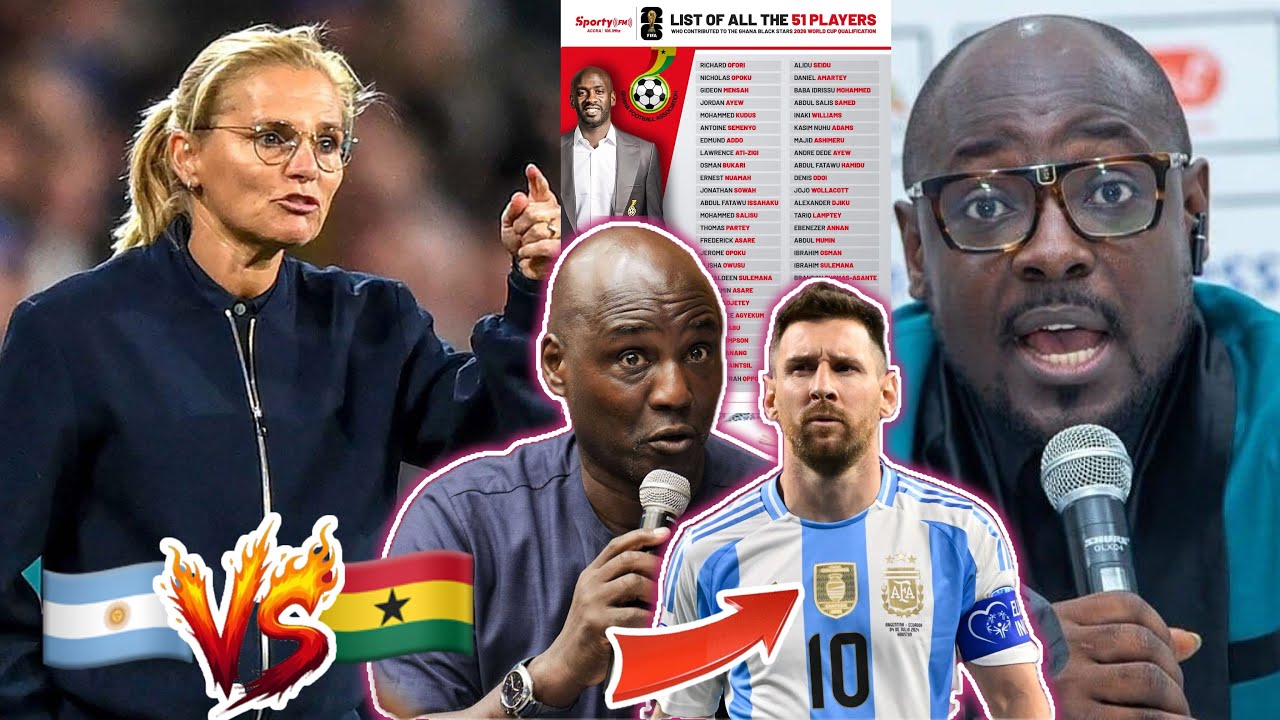 BLACK STARS CHOQUE UNE ÉQUIPE DE 51 MANS ! LEO MESSI ARGENTINE… ANTHONY BAFFOE PARLE L'ENTRAÎNEUR D'ANGLETERRE PARLE