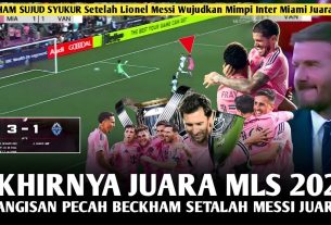 CHAMPION MLS ðDavid Beckham fond en larmes après que Lionel Messi ait réalisé le rêve de l'Inter Miami de devenir champion MLS ð±