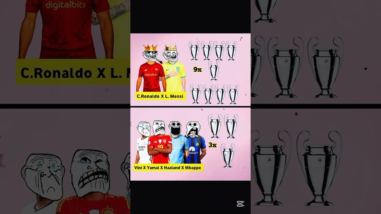 Cristiano Ronaldo X Lionel Messi contre Mbappé