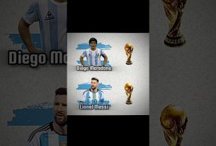 Diego Maradona contre Lionel Messi ❤️‍ð©¹ð#shorts #football #viralvideo