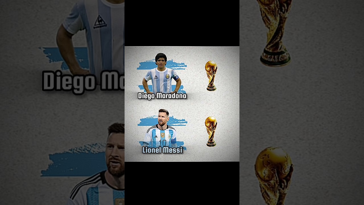 Diego Maradona contre Lionel Messi ❤️‍ð©¹ð#shorts #football #viralvideo