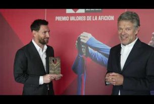 Leo Messi, récompensé lors du Gala Valores comme le joueur le plus aimé de l'histoire du Barça.