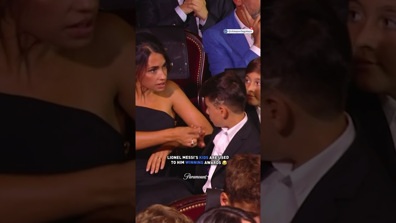 Les enfants de Lionel Messi en ont eu marre de son discours de remerciement ! ð