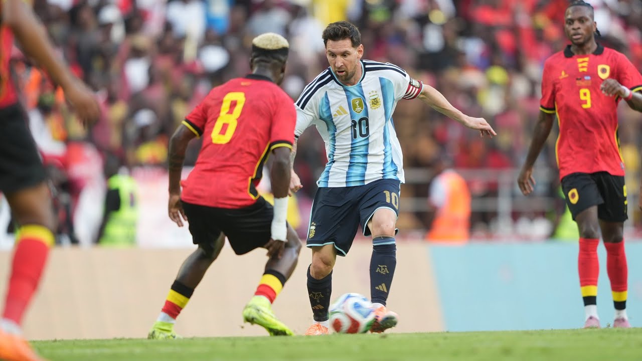 Les temps forts de Lionel Messi contre l'Angola | But et passe décisive du Lion