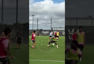 L'incroyable passe de Leo Messi sans regarder ð± #leomessi #messi #intermiami #futbol #mls