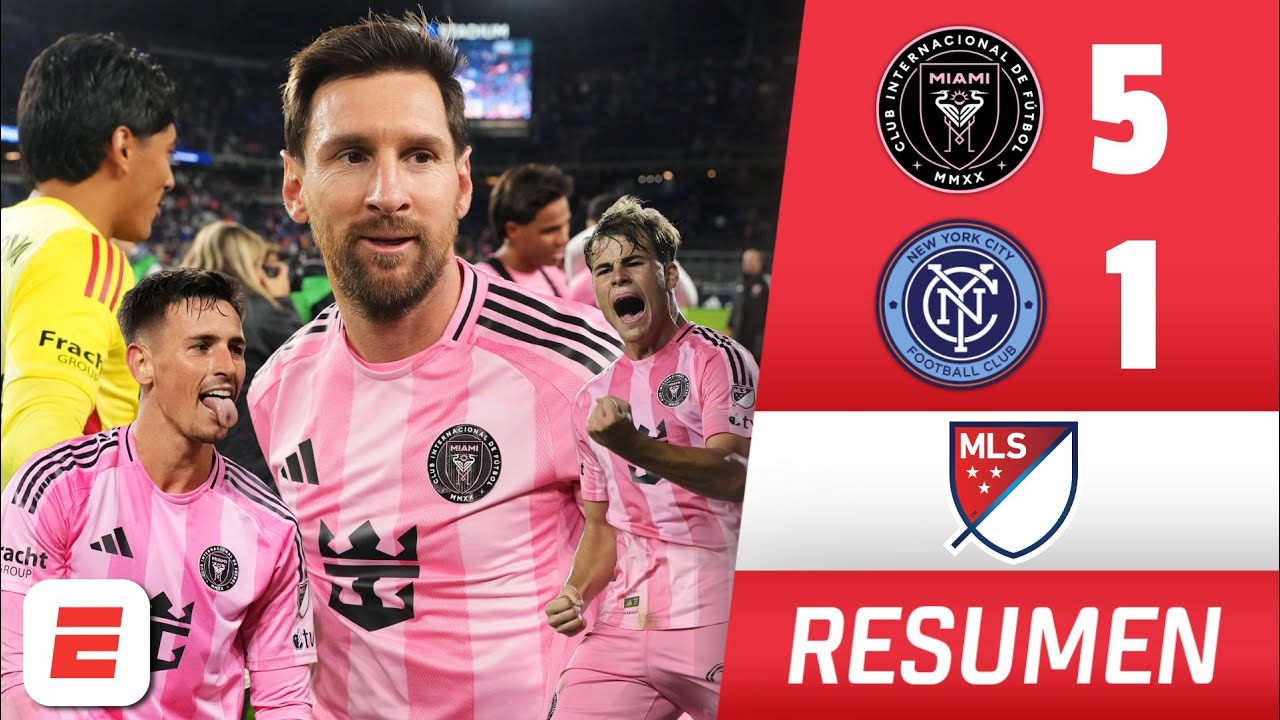 MESSI AVANCE À LA FINALE MLS. INTER MIAMI GOALS NEW YORK CITY FC avec HAT TRICK par ALLENDE