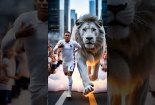Messi, Ronaldo, Neymar et Mbappé avec les Lions ð¦ð¥ | Epic UHD 8K Football Fantasy #ronaldo #messi