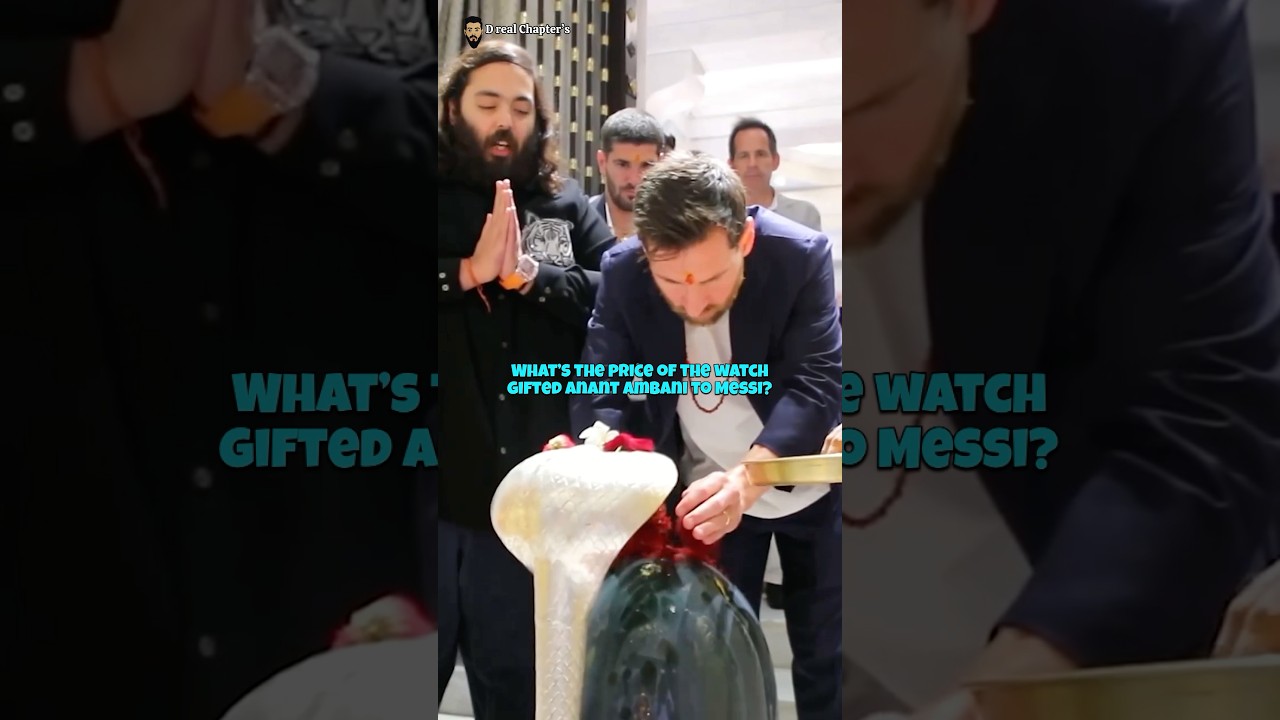 Anant Ambani a offert une montre de luxe à Lionel Messi #anantambani #lionelmessi #messi