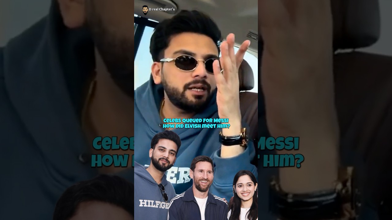 Comment Elvish Yadav a rencontré Lionel Messi directement pendant que SRK attendait #bollywood #messi #elvishyadav #srk