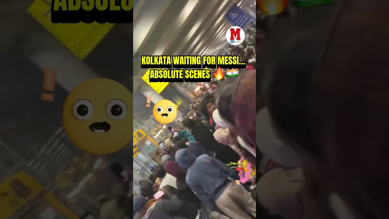 Kolkata is LOSING ITS MIND waiting for Leo Messi. ð¥ðð®ð³#Messi #India #Soccer #Viral