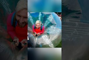 LEO MESSI en unos Hinchables #shorts #leomessi #fcbarcelona #futbol