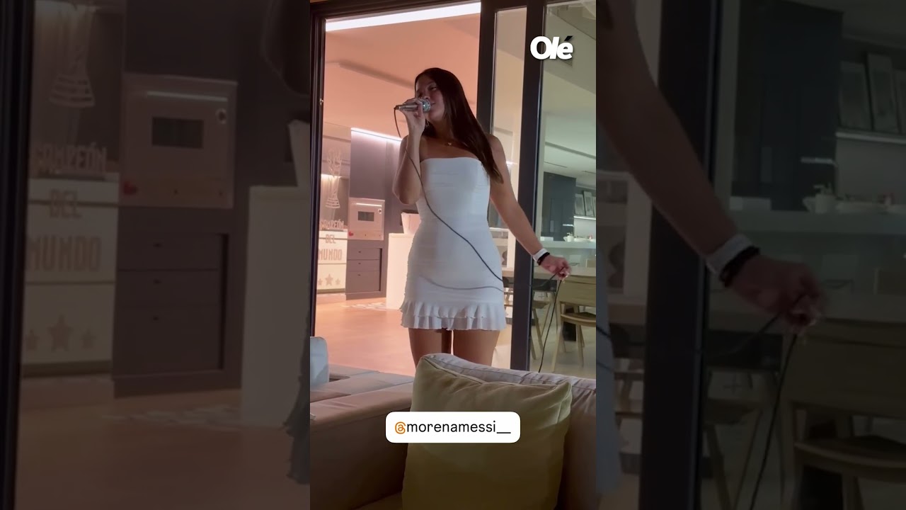 L'histoire mise en ligne par Lionel Messi, d'un membre de la famille chantant à la fête du Nouvel An