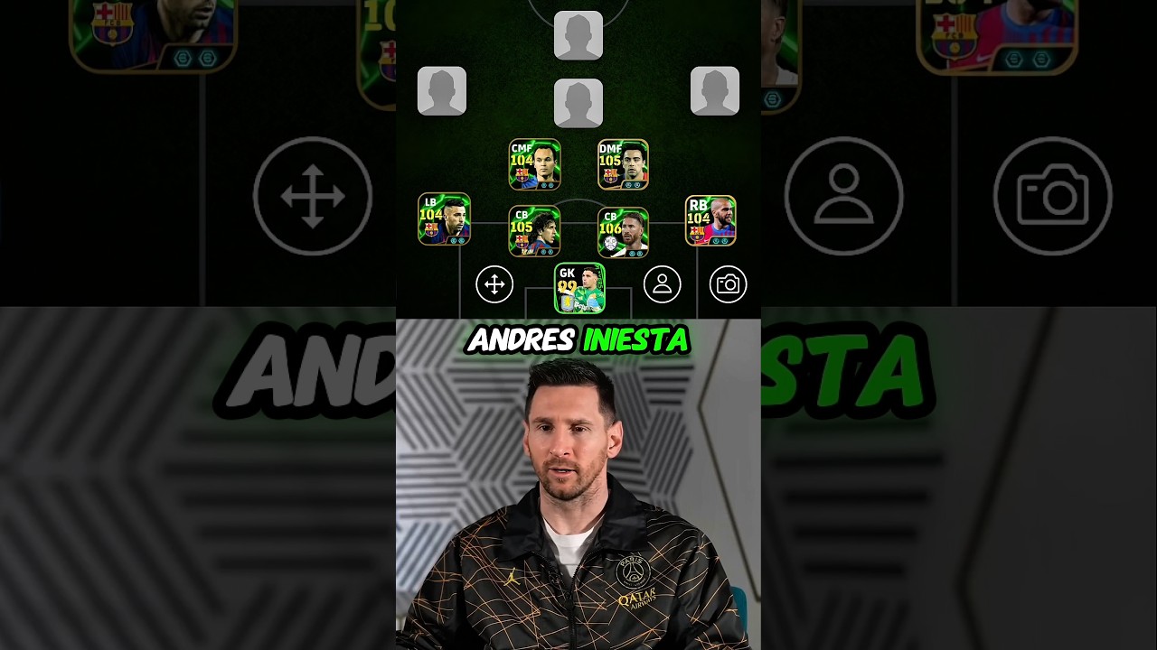 Lionel Messi a choisi son équipe ultime ð±ð¥#efootball #efootball2025 #shorts