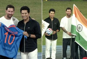 Lionel Messi au stade Wankhede de Mumbai | Sachin Tendulkar | Tournée GOAT en Inde