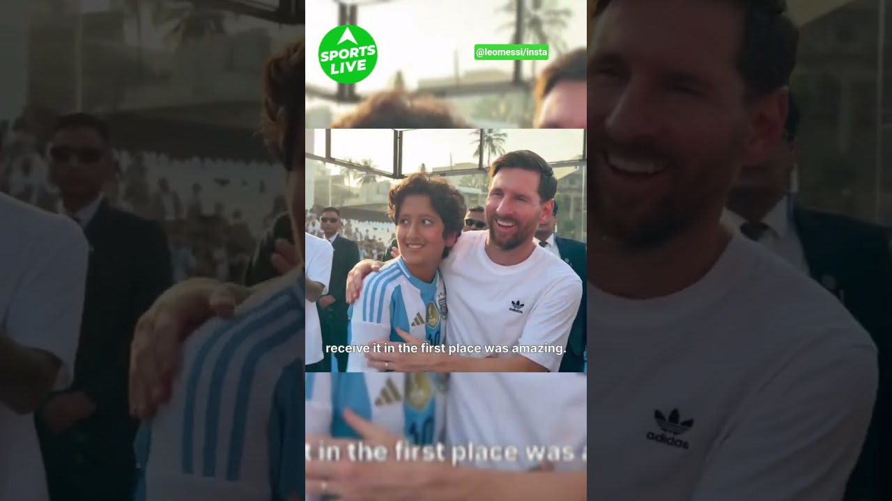 Lionel Messi partage un message de gratitude sincère après la tournée en Inde ! #messi #fifa #leomessi #chèvre