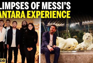 Lionel Messi visite le Vantara Wildlife Centre et fait l’éloge de la vision de conservation d’Anant Ambani en Inde | 4K