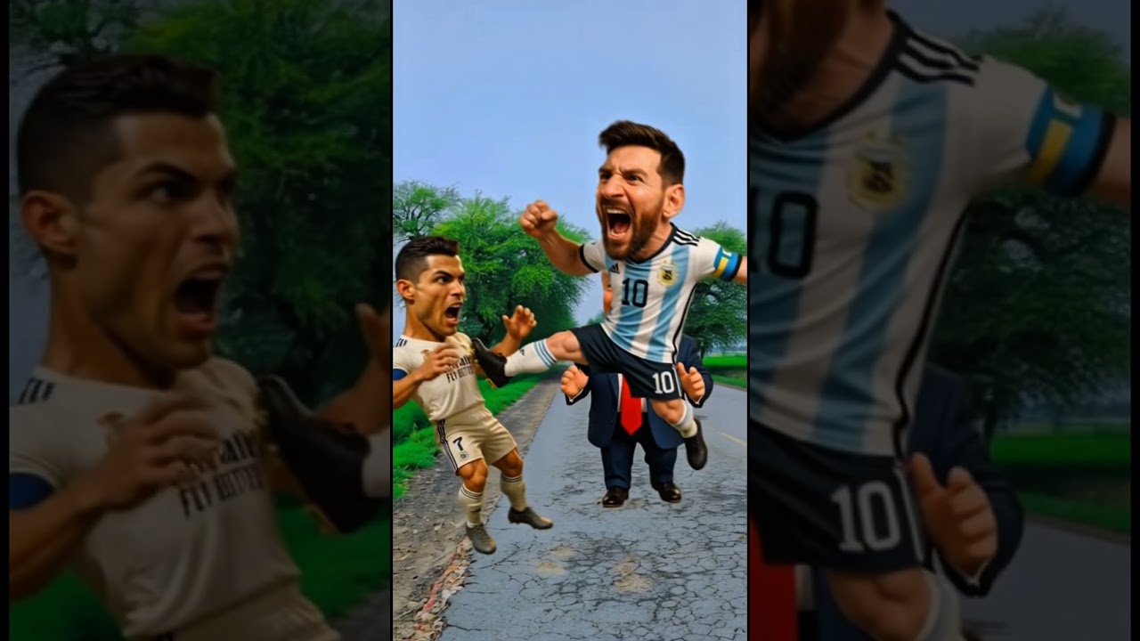 Lionel Messi Vs Cristiano Ronaldo Fight ! #lionelmessi #cristianoronaldo #ronaldo #messivsronaldo