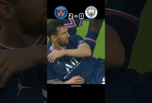 Lionel Messi's first goal for PSG. #shorts #psg #manchestercity #messi