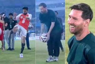 Match de football Lionel Messi contre CM Revanth Reddy à Hyderabad | Tournée GOAT en Inde | Buzz de l'actualité