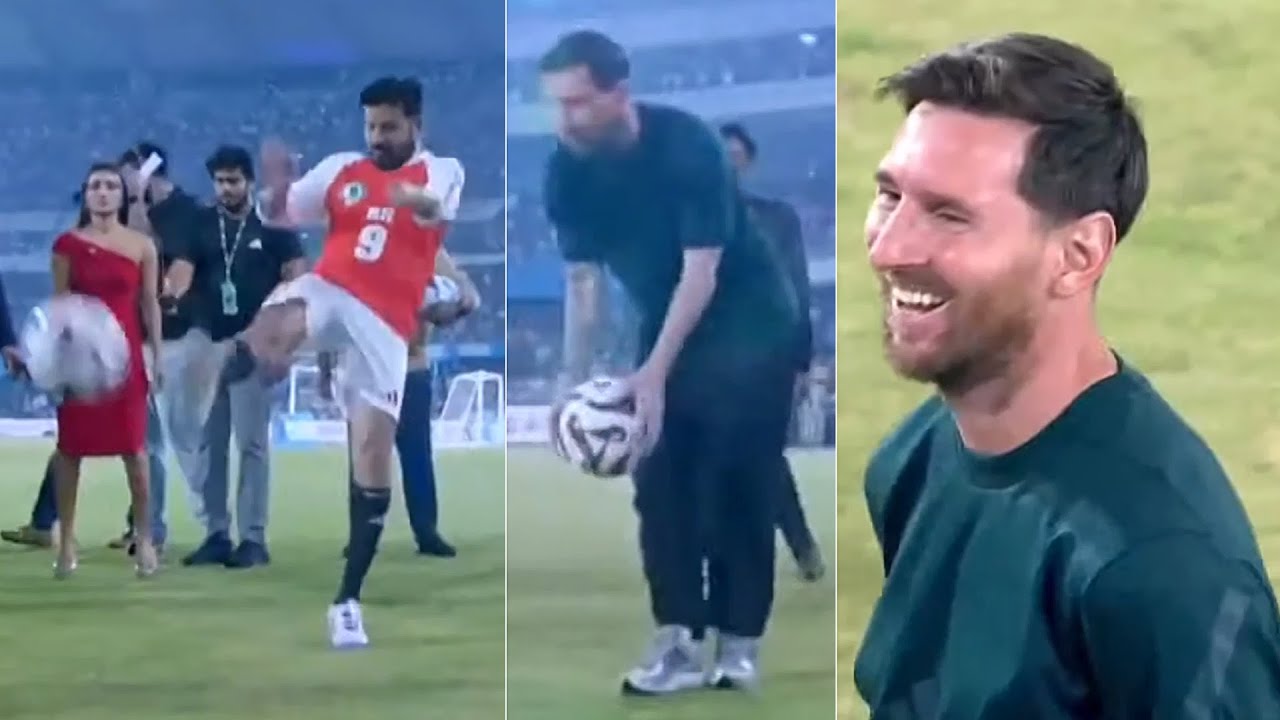 Match de football Lionel Messi contre CM Revanth Reddy à Hyderabad | Tournée GOAT en Inde | Buzz de l'actualité