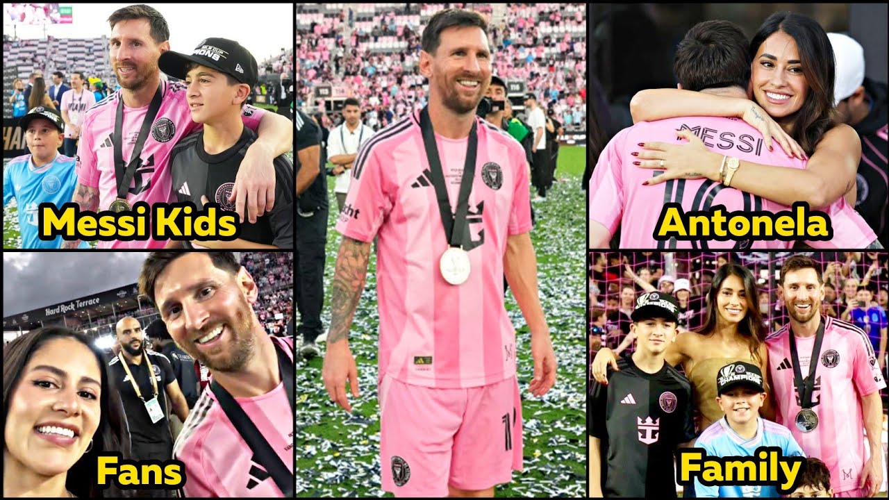 UNSEEN Lionel Messi Family Moment Celebrating his 48th title with Inter Miami