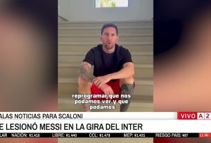 BLESSURE DE LEO MESSI SUR LA TOURNÉE INTER MIAMI : MAUVAISE NOUVELLE POUR SCALONI