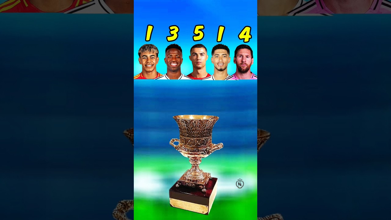 Cristiano Ronaldo contre Leo Messi contre Vini jr contre Laminyama contre Bellingham #shorts #footballshorts