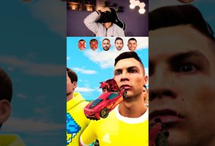 Cristiano Ronaldo contre Lionel Messi et le personnage de Mr Beast ð #shorts #football #beamngdrive