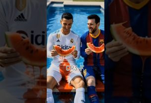 Cristiano Ronaldo et la pastèque de Leo Messi ð mangeant les grands moments amicaux de Cristiano Ronaldo
