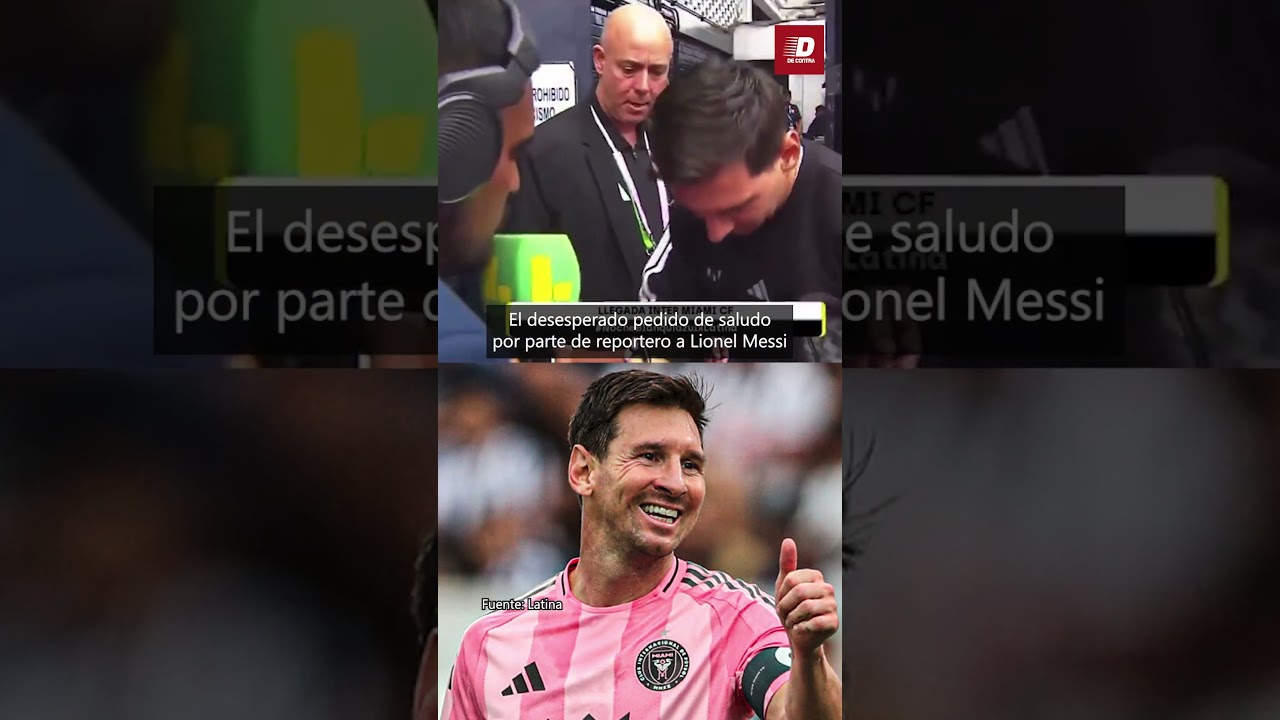 Le journaliste DÉSPERE en demandant à LIONEL MESSI de saluer POL DEPORTES | Contre