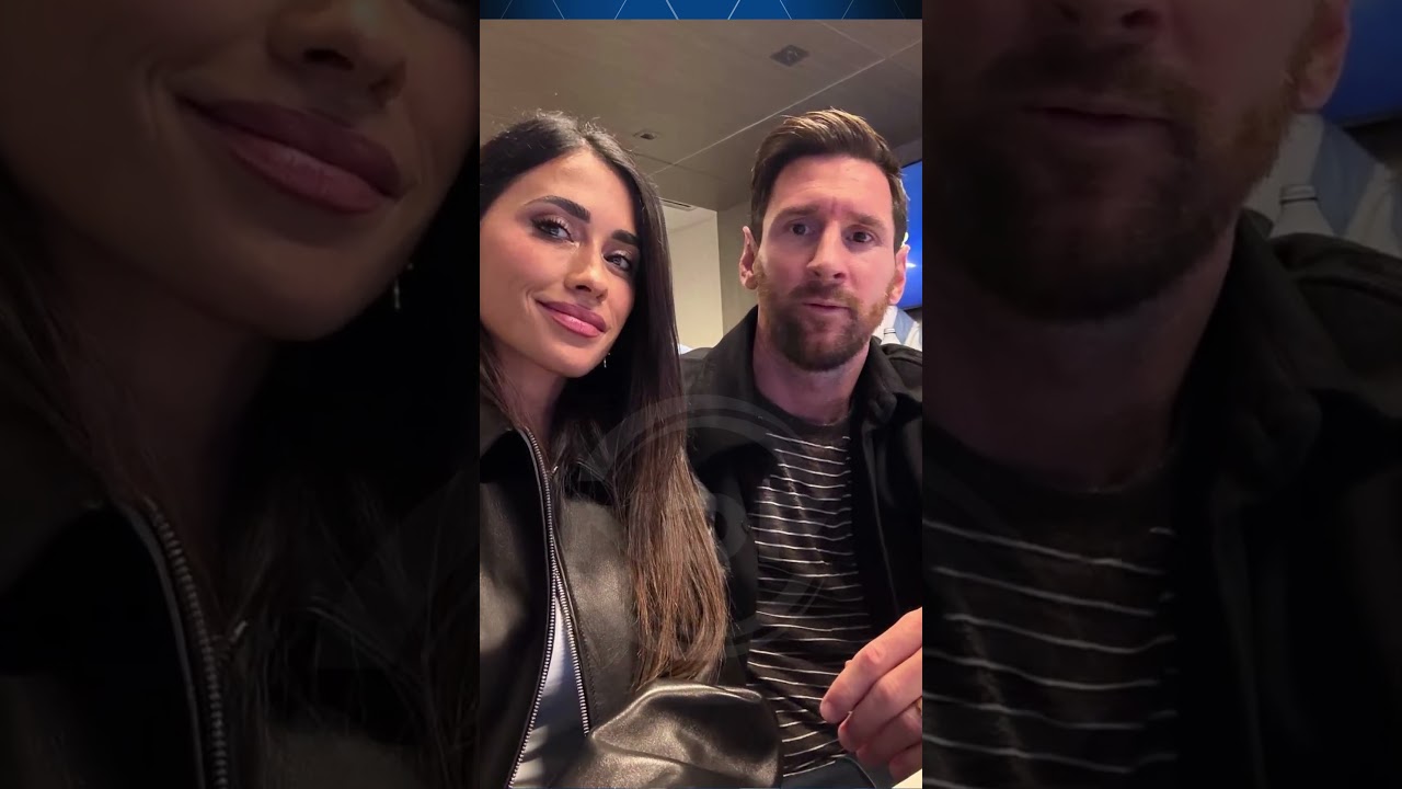 Leo Messi et Antonela profitent du match contre l'Argentine ð #leomessi #messi #antonelaroccuzzo