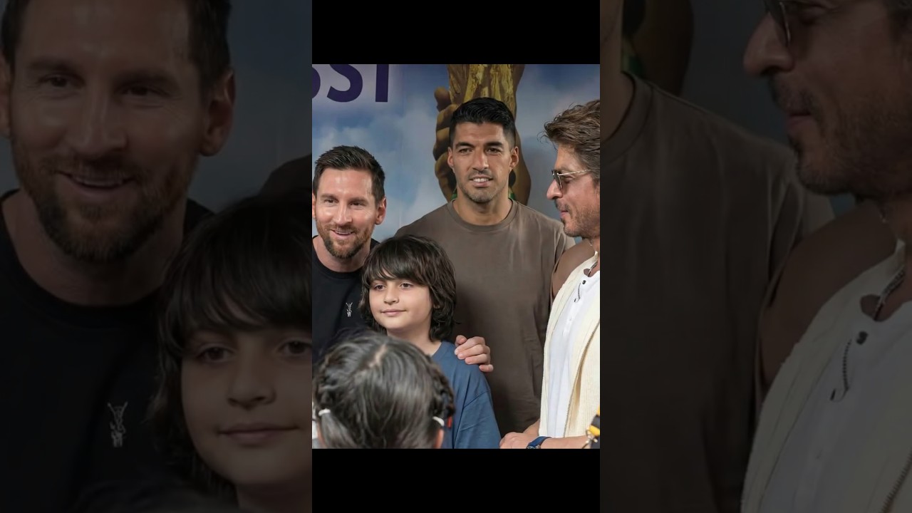 Les stars de Bollywood rencontrent Lionel Messi | Moment ultime de célébrité. #lionelmessi #bollywood #srk