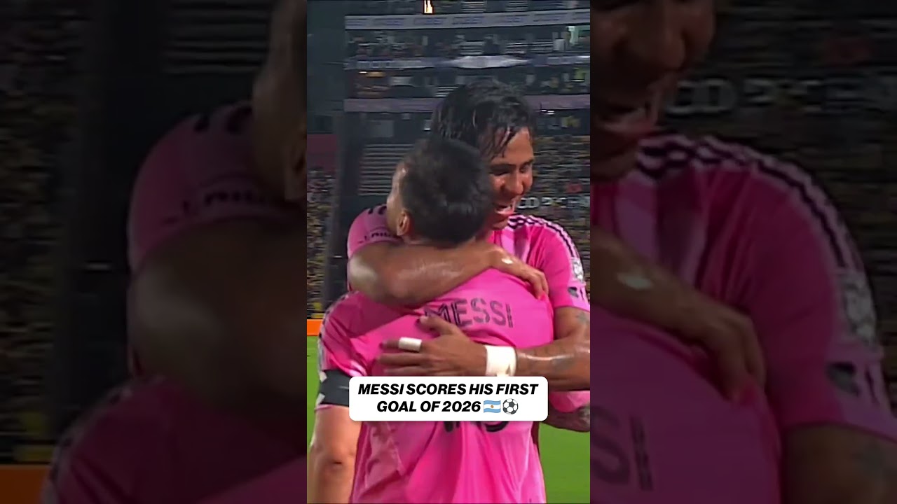 Messi marque son premier but de 2026 lors d'un match amical contre Barcelone... SC de l'Équateur ð #mls #soccer