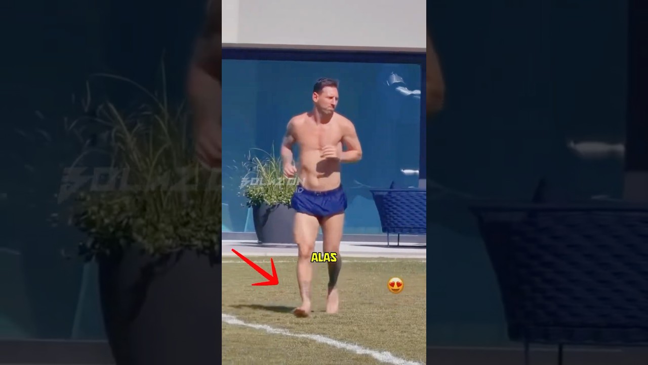 Pourquoi Messi marche-t-il souvent pieds nus ?
