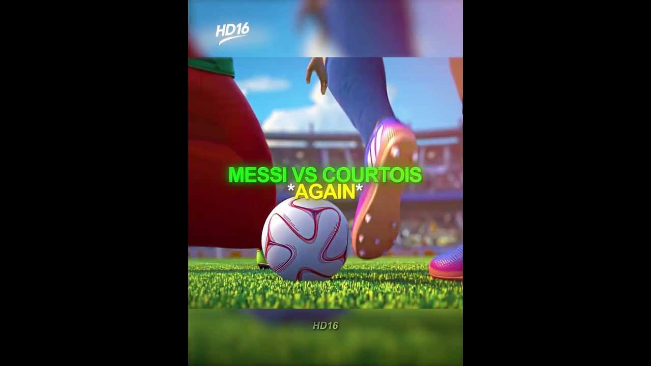 Comment Courtois arrête la noix de muscade de Messi ð±ð¥