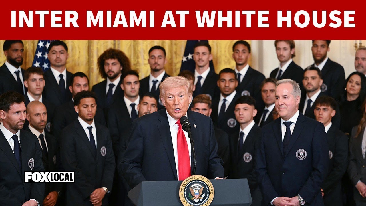 COMPLET : Trump accueille Messi et l'équipe de l'Inter Miami FC à la Maison Blanche