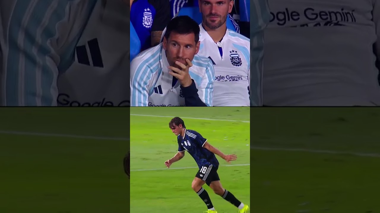 Coup franc de Nico Paz !! ð³Même Leo Messi a été choqué ððð