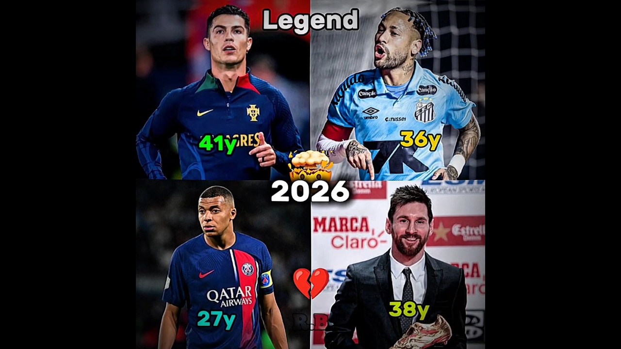 Cristiano Ronaldo x Lionel Messi x Kylian Mbappé x Neymar Jr x Pelé x Diego Maradona☠️ð¤£