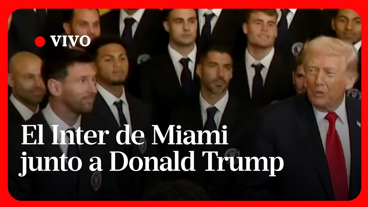 EN DIRECT | Donald Trump a reçu Lionel Messi et l'équipe de l'Inter Miami à la Maison Blanche
