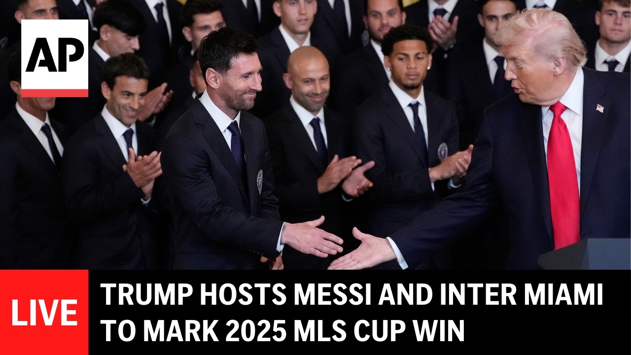 EN DIRECT : Trump accueille Messi et l'Inter Miami pour marquer la victoire en Coupe MLS 2025