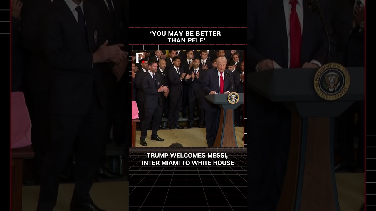 #FirstpostNews : Trump accueille Lionel Messi et l'Inter Miami à la Maison Blanche