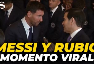 Le GRAND MOMENT entre MARCO RUBIO et LIONEL MESSI à la Maison Blanche
