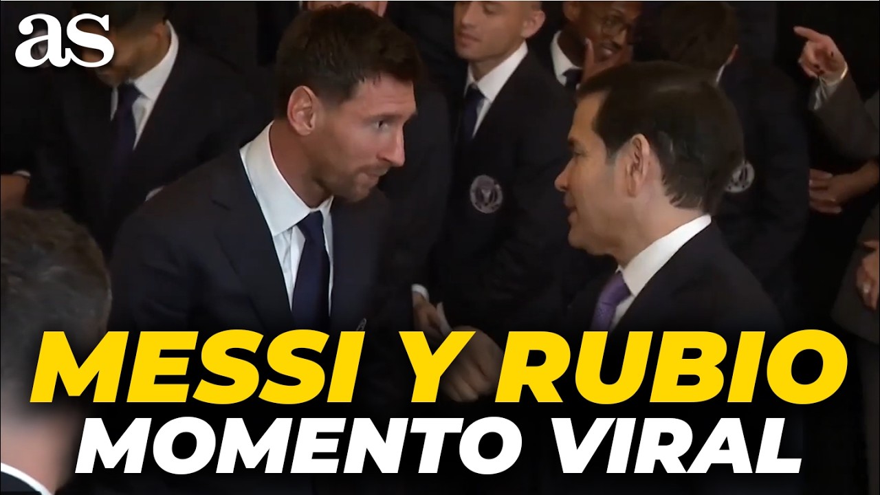 Le GRAND MOMENT entre MARCO RUBIO et LIONEL MESSI à la Maison Blanche