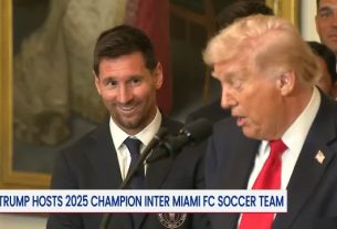 Le président Trump reçoit Messi et l'Inter Miami à la Maison Blanche