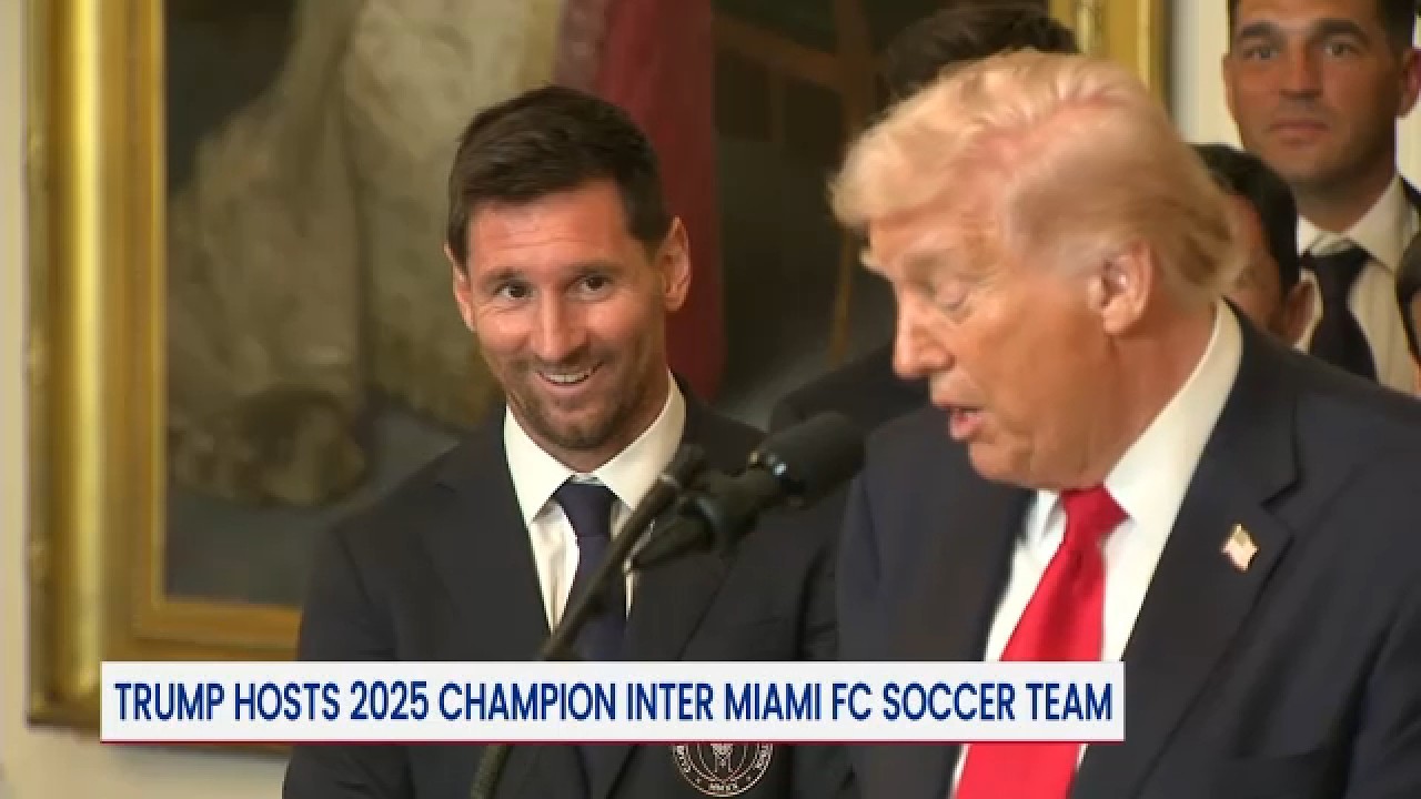Le président Trump reçoit Messi et l'Inter Miami à la Maison Blanche