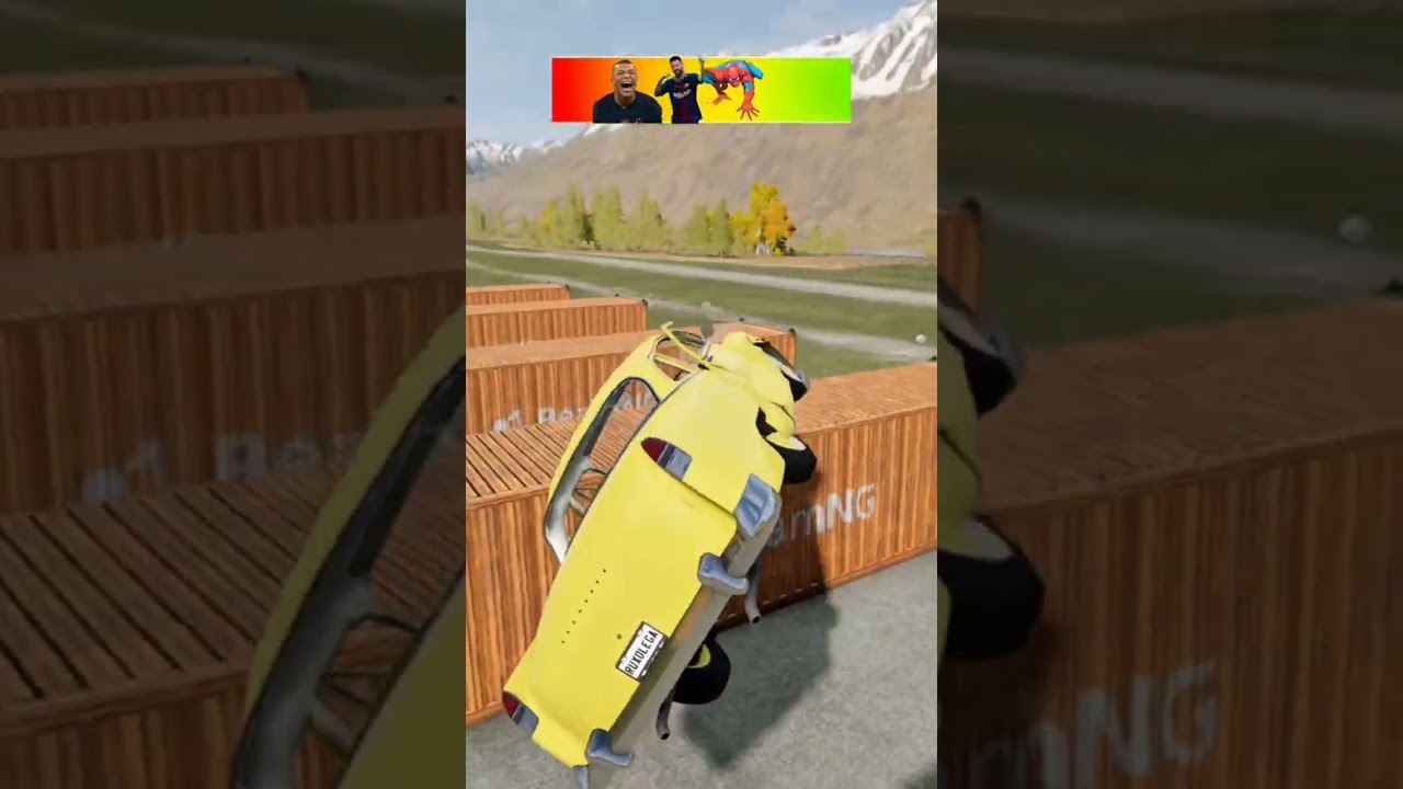 Leo messi❌ sipiderman❌ Neymar jr❌ Cr Ronaldo✅ #beamngdrive #beamngrao #automobile