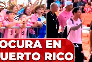LES FANS DE PUERTO RICO deviennent fous avec LEO MESSI au PAYS avec INTER MIAMI