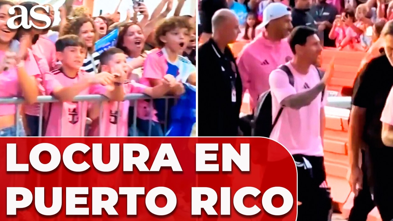 LES FANS DE PUERTO RICO deviennent fous avec LEO MESSI au PAYS avec INTER MIAMI